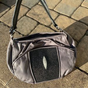 Khirma Eliazov Stingray Leather Shoulder Bag